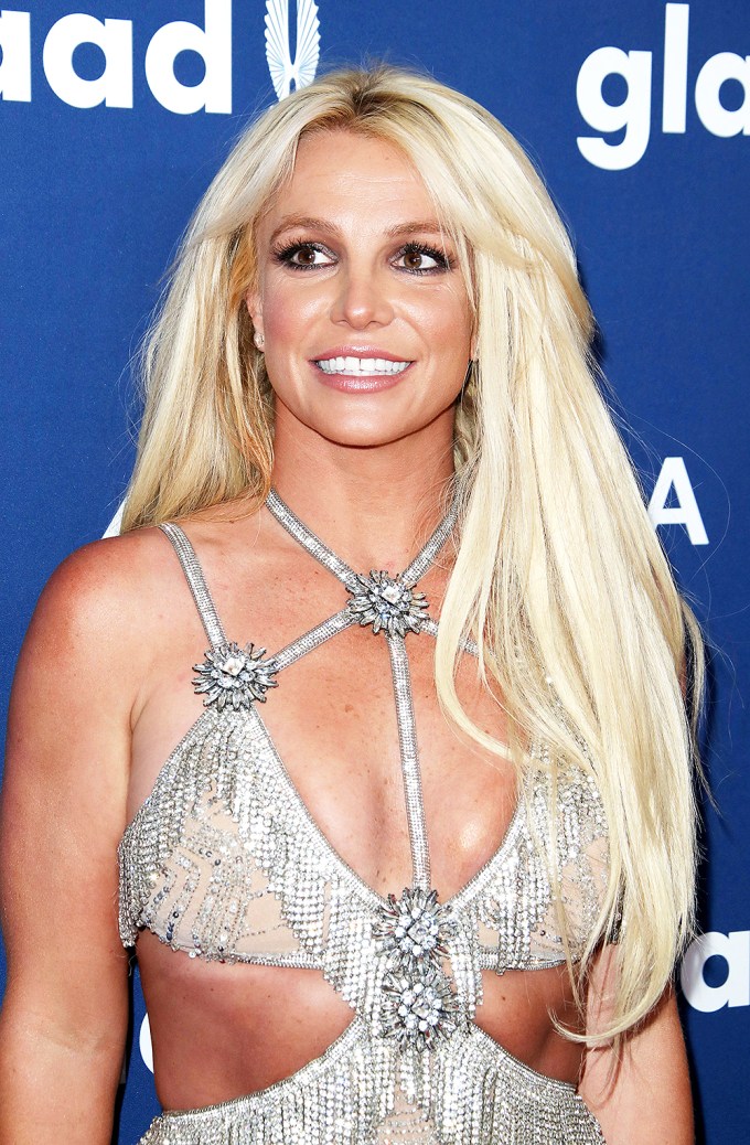 Britney Spears In A Silver Dress