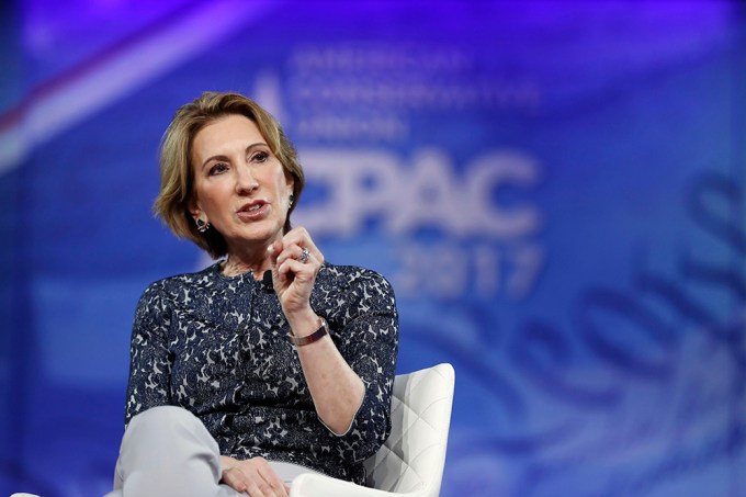 Carly Fiorina speaks at the Conservative Political Action Conference