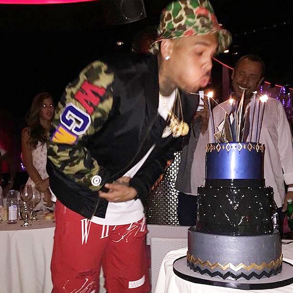 WATCH] Chris Brown's Reaction To Royalty's Surprise Appearance At Birthday Party – Hollywood Life