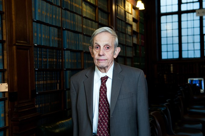 John Forbes Nash speaking at the Oxford Union in Oxford