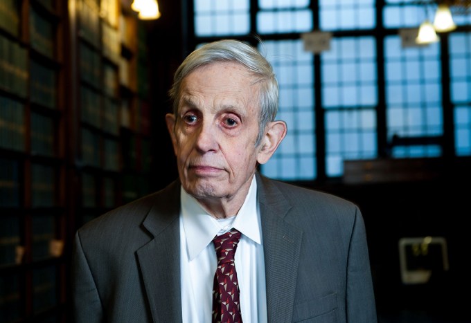 John Forbes Nash speaking at the Oxford Union