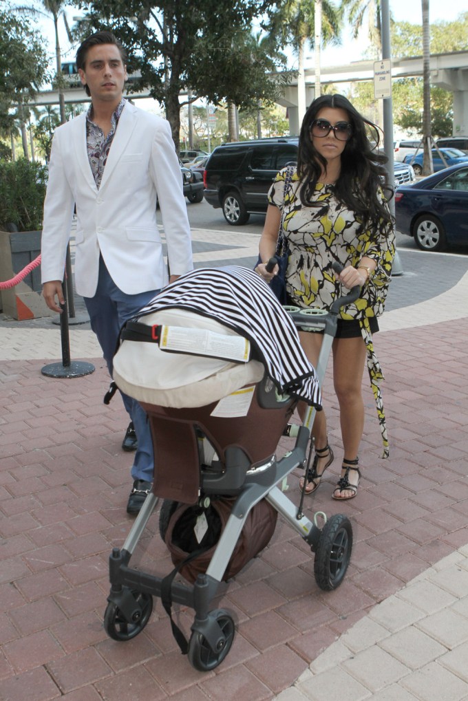 Kourtney Kardashian & Scott Disick In Miami