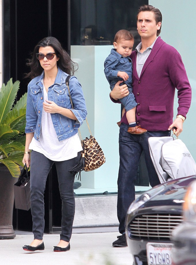 Kourtney Kardashian & Scott Disick Shopping With Mason