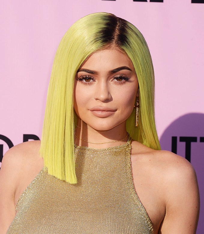 Kylie Jenner With Neon Hair