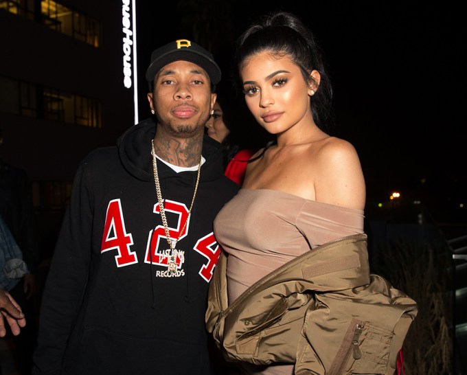 Tyga and Kylie Jenner at the boohoo.com collection launch party