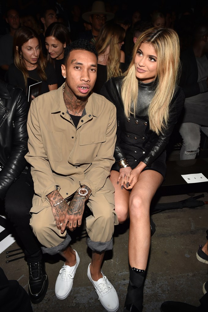 Kylie Jenner and Tyga at the Alexander Wang show