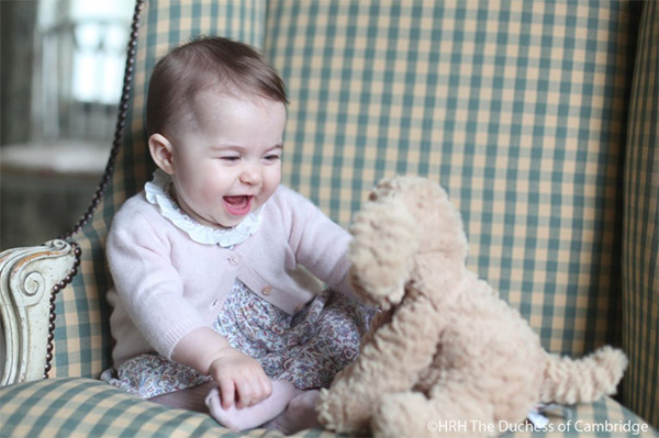 Princess Charlotte With Stuffed Animal