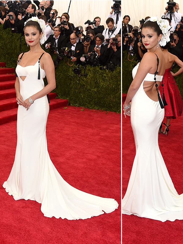 PHOTOS] Selena Gomez's Met Gala Dress — Wows In Backless Gown – Hollywood  Life