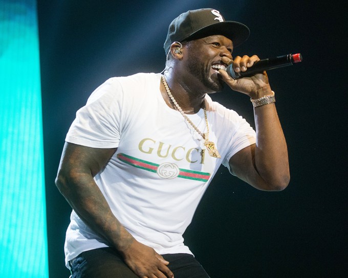 50 Cent performing in London