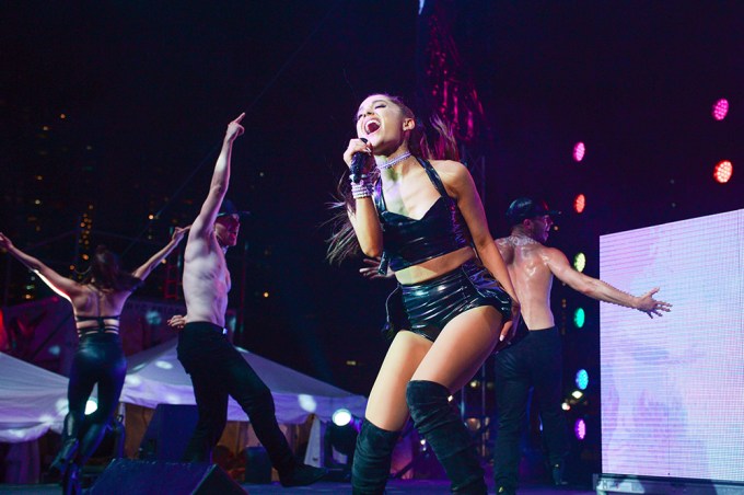 Ariana Grande performs at NYC Pride Dance on the Pier