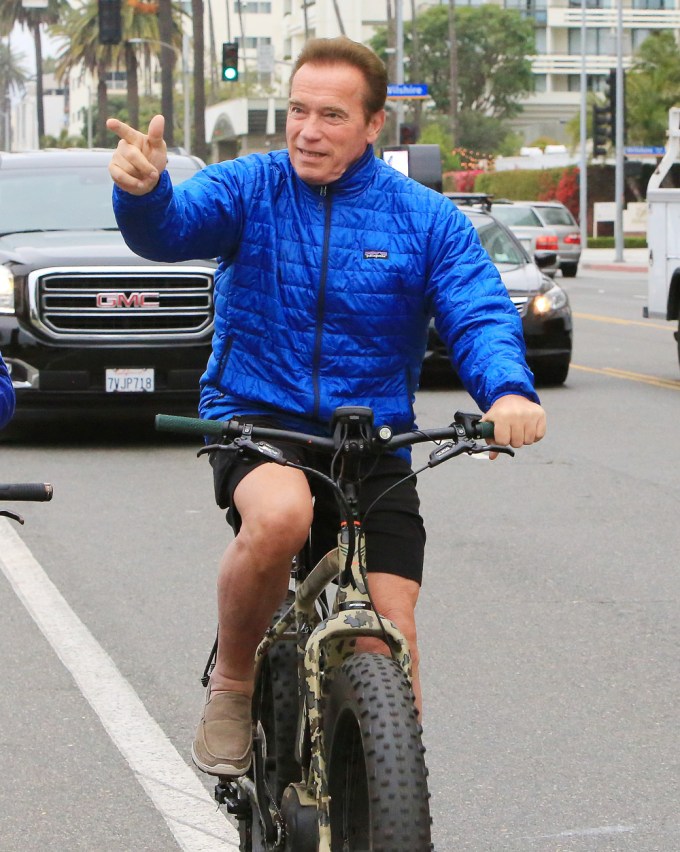 Arnold Schwarzenegger out in Los Angeles