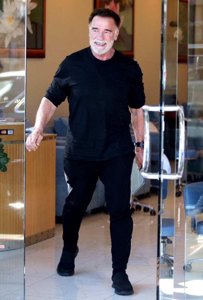 Arnold Schwarzenegger out in Los Angeles, CA