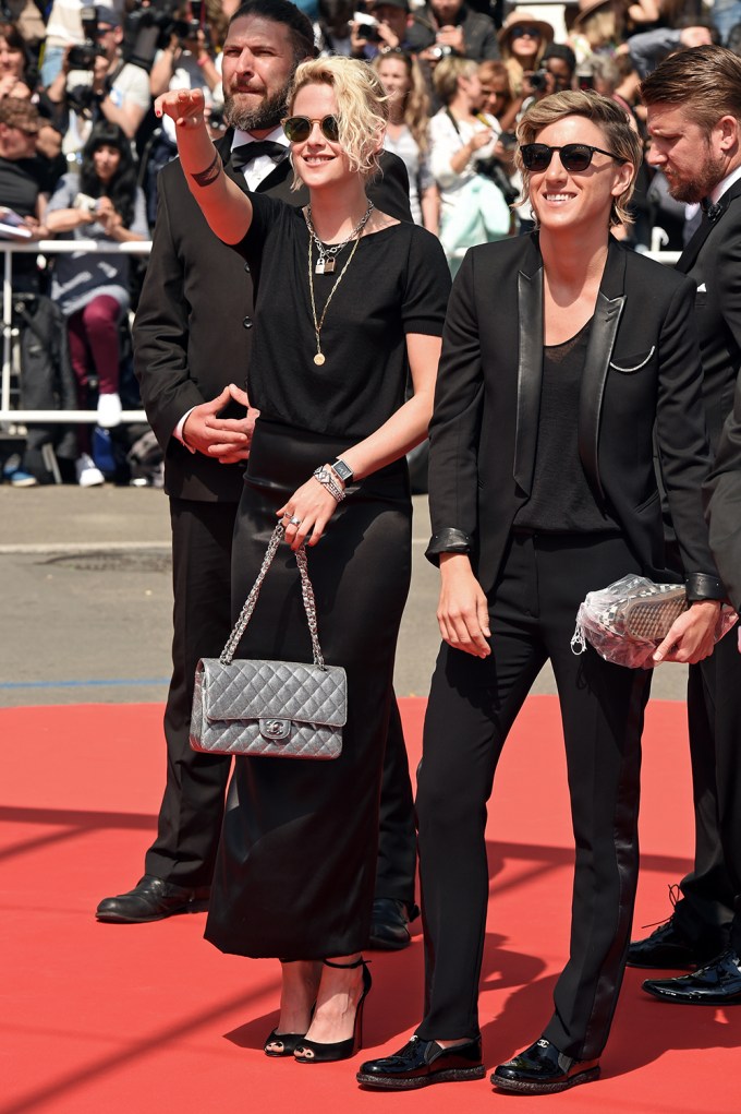 Chanel Quilted Leather handbag worn by Diana (Kristen Stewart) as seen in  Spencer movie