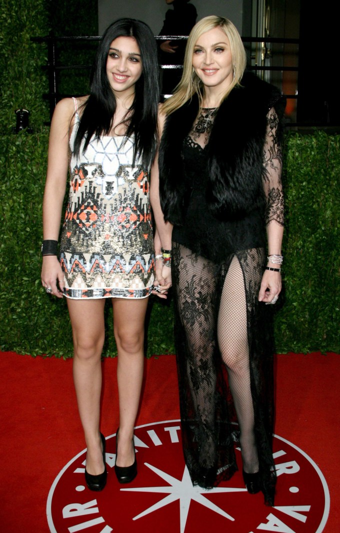 Madonna & Lourdes Leon At A 2011 Oscars After-Party