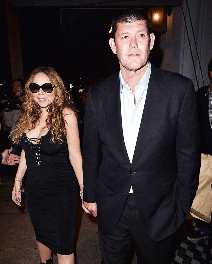 Mariah Carey & James Packer Leave Craig’s Restaurant