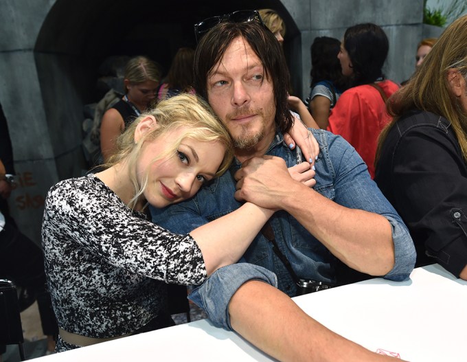 Emily Kinney and Norman Reedus at San Diego Comic-Con
