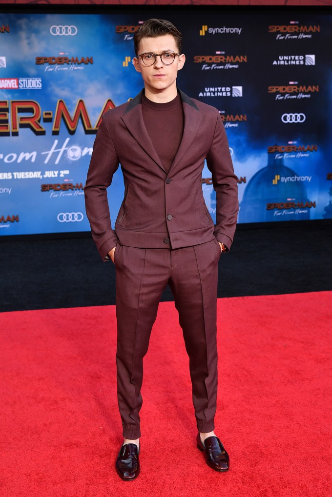 Tom Holland at the ‘Spider-Man: Far From Home’ premiere