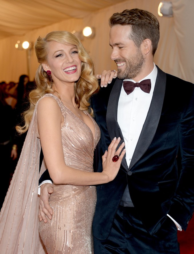 Blake Lively & Ryan Reynolds At The 2014 Met Gala