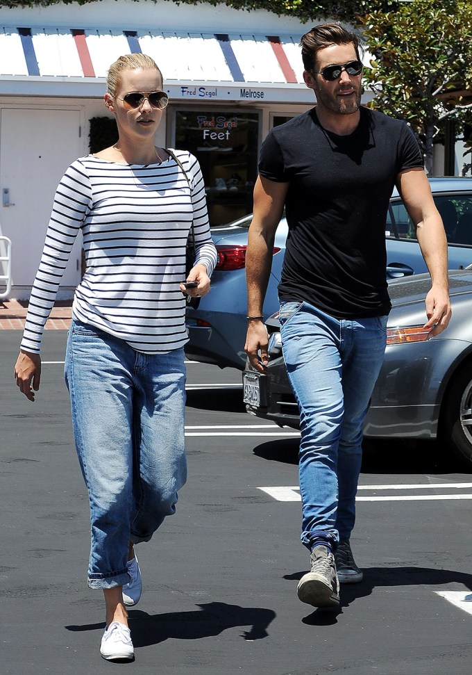 Claire Holt and Matt Kaplan take a stroll in Los Angeles