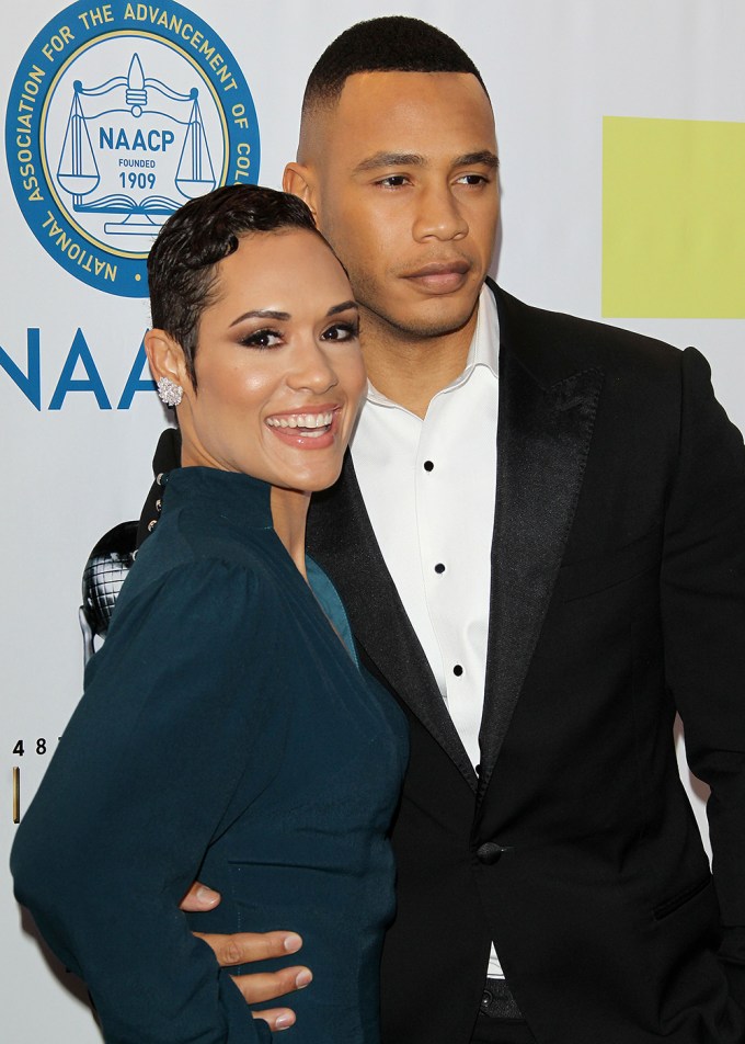 Grace & Trai Byers At NAACP Image Awards