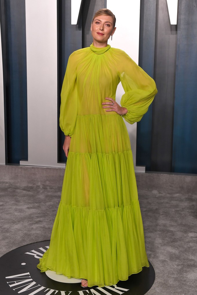 Maria Sharpova Solo At The 2020 Vanity Fair Oscar Party