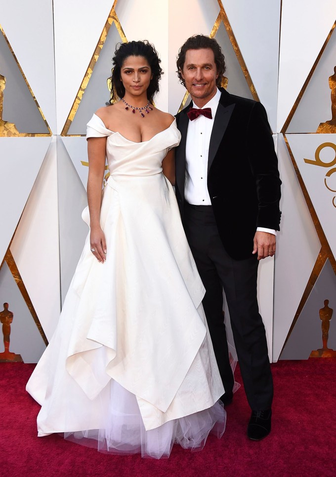 Camila Alves & Matthew McConaughey At The 2014 Academy Awards