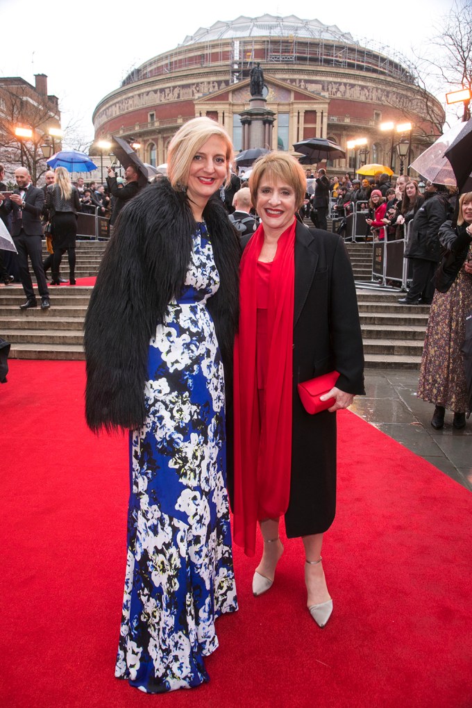 Marianne Elliott and Patti LuPone at the 2018 Laurence Olivier Awards