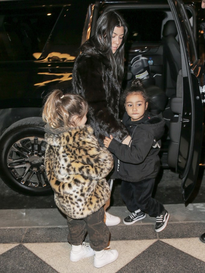 Penelope Disick & North West Out And About
