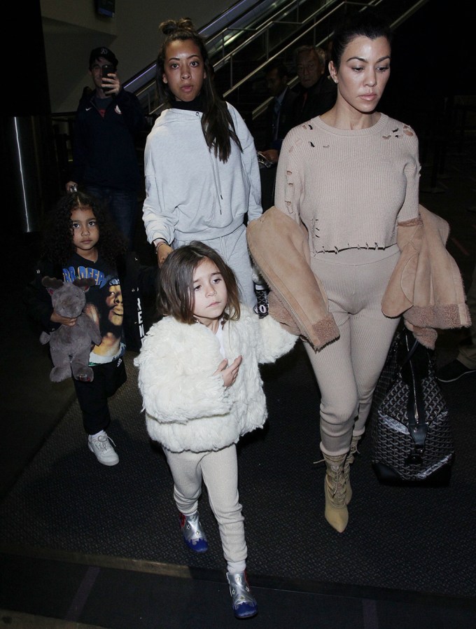 Penelope Disick & North West At LAX International Airport