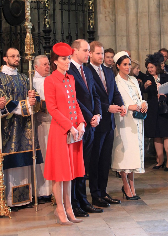 Prince William & Kate Middleton at the Commonwealth Day Service in 2019