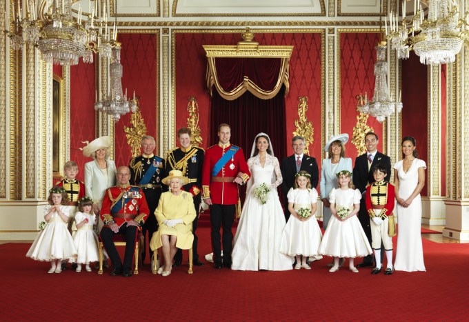 Prince William & Kate Middleton On Wedding Day With Family
