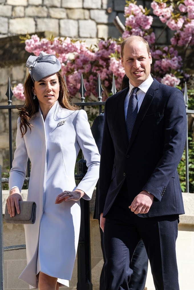 Prince William & Kate Middleton at Easter Sunday Service