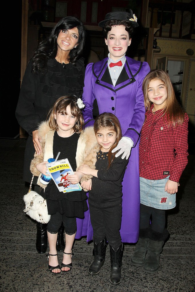 Teresa Giudice & Her Daughters Meet Broadway Star Laura Michelle Kelly