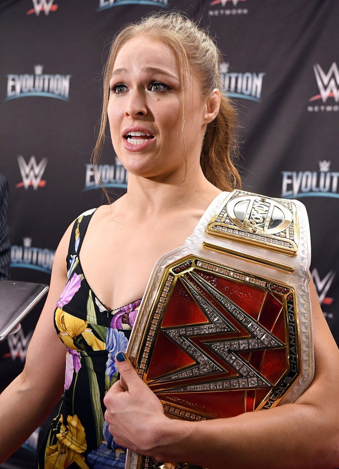 Ronda Rousey At The WWE ‘Evolution’ Event