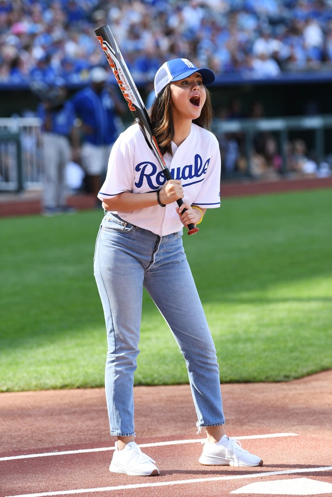 Selena Gomez at the 2019 Big Slick Celebrity Weekend Softball Game