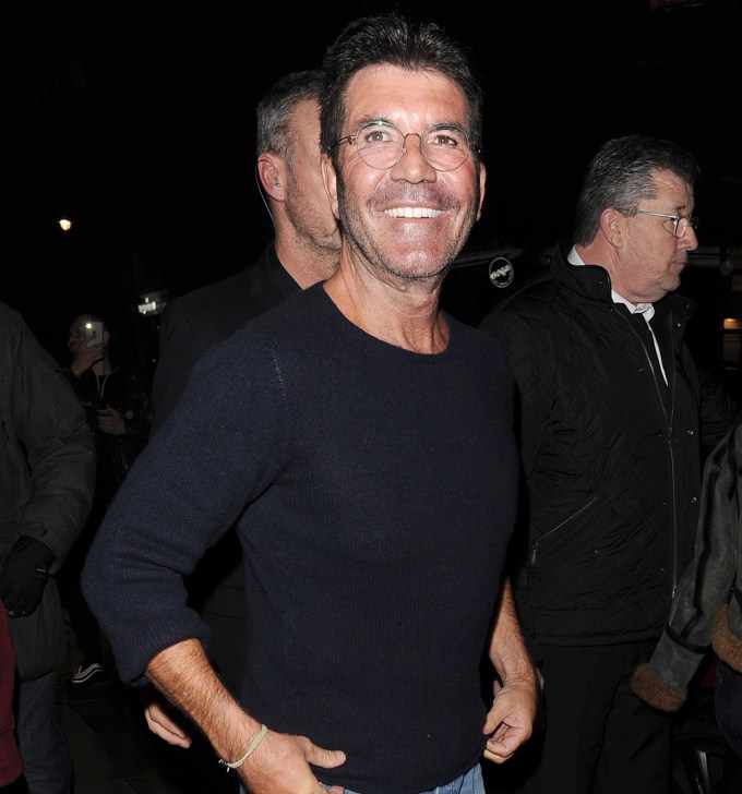 Simon Cowell leaves London Palladium after filming