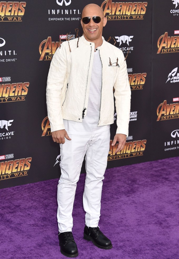 Vin Diesel at the ‘Avengers: Infinity War’ film premiere