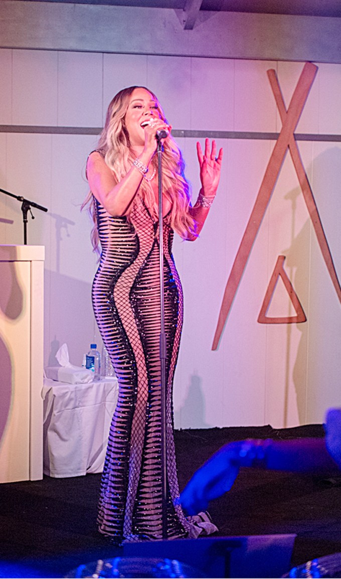 Mariah Carey Singing At Event