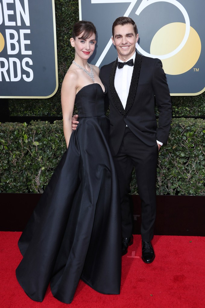 Alison Brie and Dave Franco Matching at The Globes
