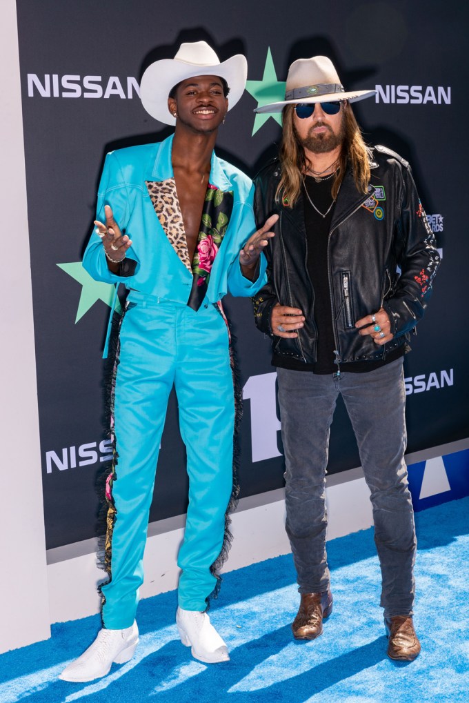 Lil Nas X & Billy Ray Cyrus pose together