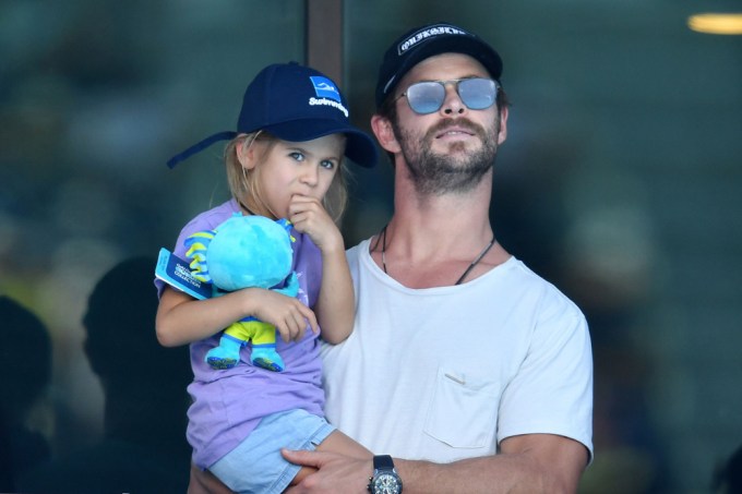 Chris Hemsworth & his daughter India-Rose