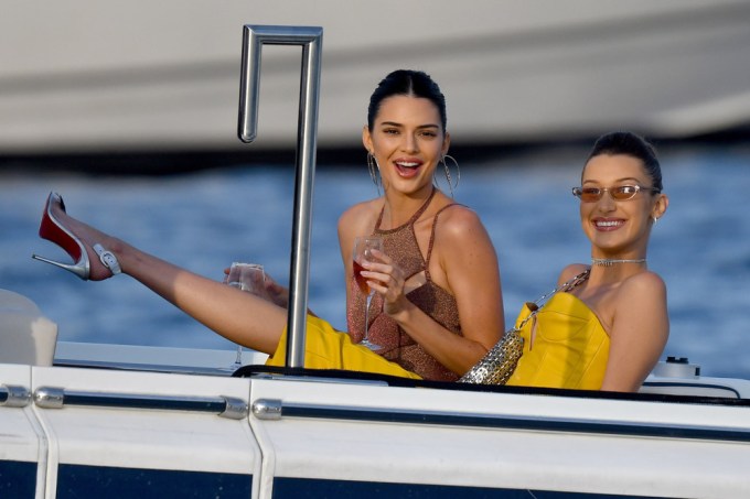 Kendall Jenner & Bella Hadid On A Yacht