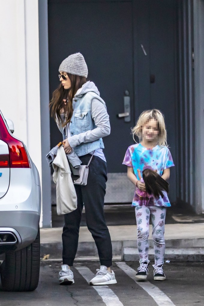 Megan Fox & Brian Austin Green Go Out With Their Little Ones