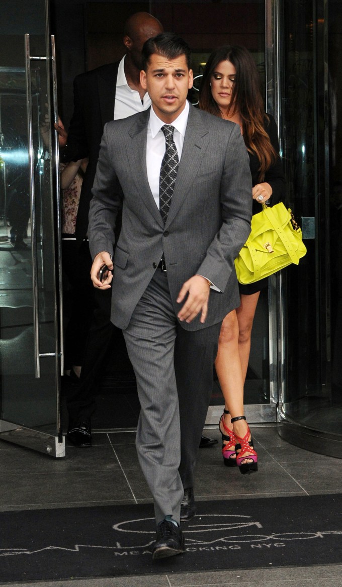 Rob Kardashian In A Suit