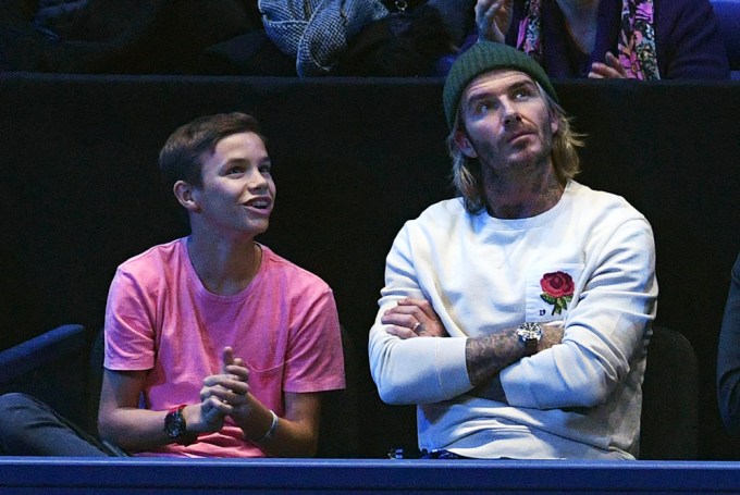 Romeo & David Beckham at 2017 ATP Tennis World Tour Finals