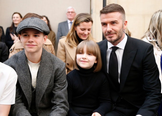 Romeo His Fashion Week With Harper & David Beckham