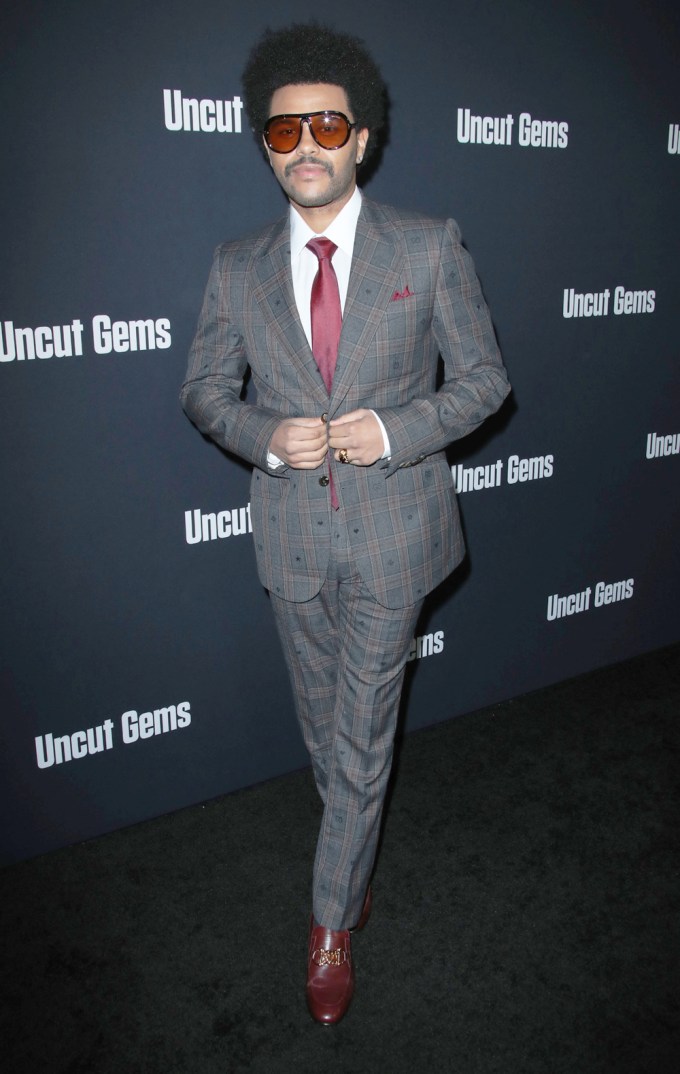 The Weeknd at the ‘Uncut Gems’ Premiere