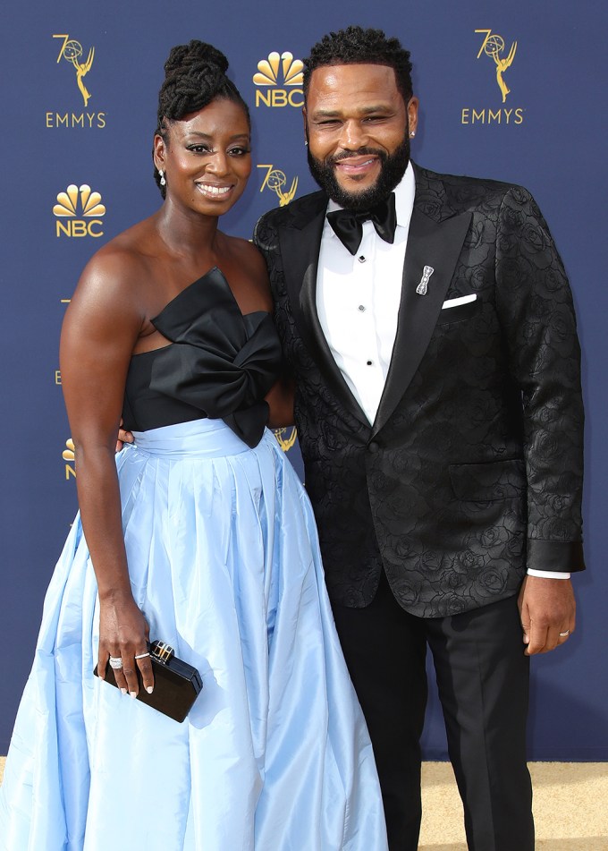 Anthony Anderson and Alvina Stewart at the 70th Primetime Emmy Awards