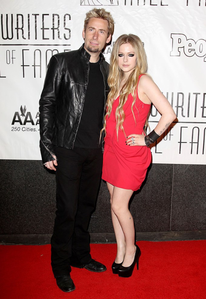Chad Kroeger and Avril Lavigne at the 44th Annual Songwriters Hall of Fame