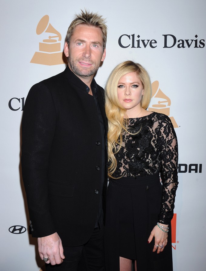 Chad Kroeger and Avril Lavigne at the Pre Grammy Gala and Salute to Industry Icons with Clive Davis